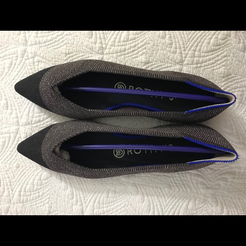Rothy’s Retired Twilight Metallic Captoe Sz 8.0
